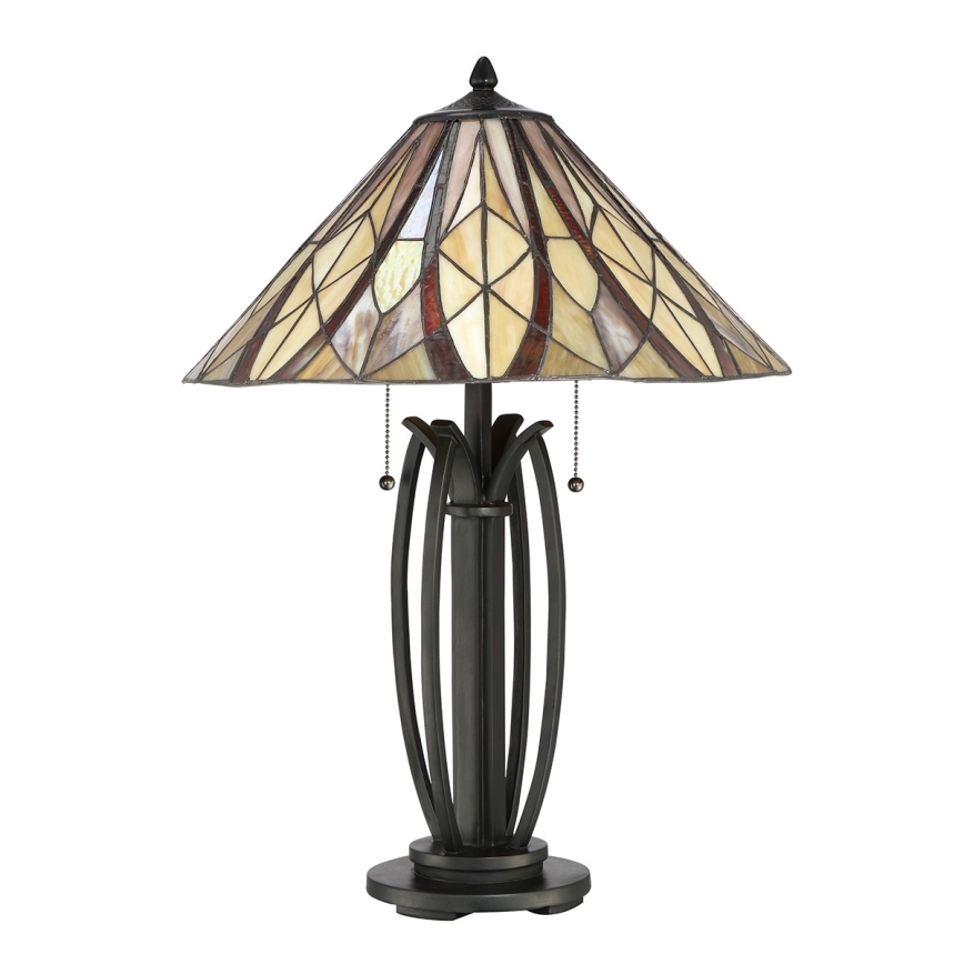 Elstead QZ-VICTORY-TL - Настолна лампа VICTORY 2xE27/60W/230V
