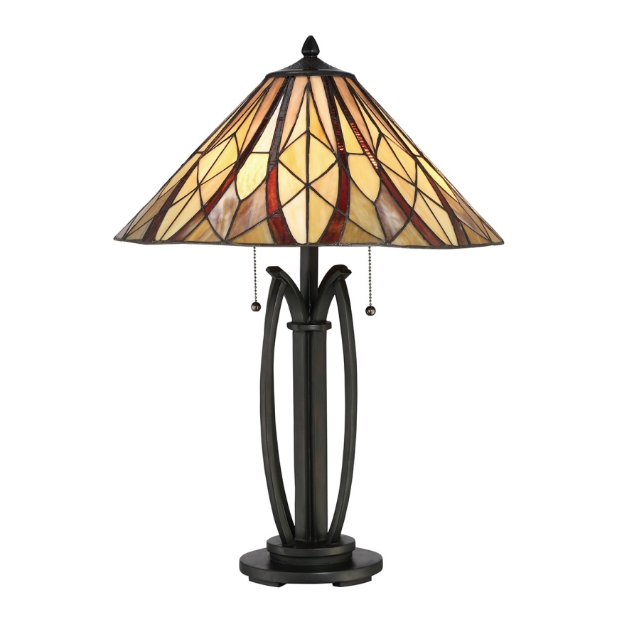 Elstead QZ-VICTORY-TL - Настолна лампа VICTORY 2xE27/60W/230V