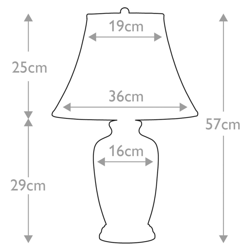 Elstead - Настолна лампа СИН GINGER JAR 1xE27/60W/230V
