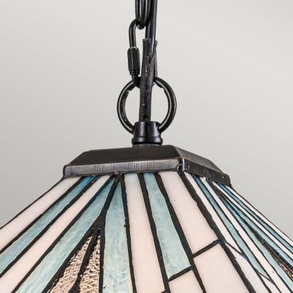 Elstead - Полилей на верига Tiffany ALDERLEY 1xE27/60W/230V