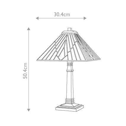 Elstead - Настолна лампа ALDERLEY 1xE27/60W/230V
