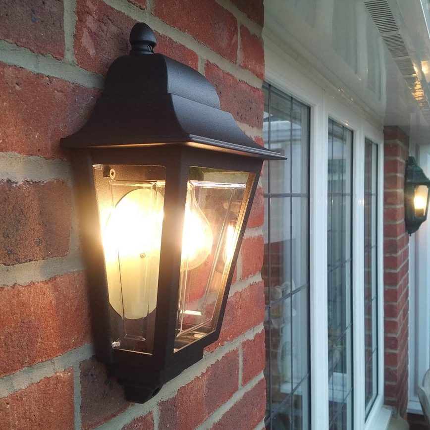 Elstead - Външно стенно осветително тяло DECO LANE 1xE27/60W/230V IP44 черно