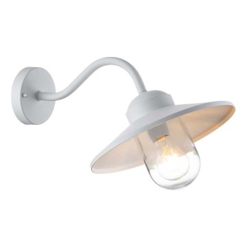 Elstead - Външно стенно осветително тяло KLAMPENBORG 1xE27/60W/230V IP44 бяло