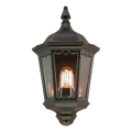 Elstead - Външно стенно осветително тяло MEDSTEAD 1xE27/60W/230V IP44 черно