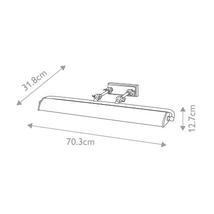 Elstead - Лампа за картина WINCHFIELD 4xE14/40W/230V дъб