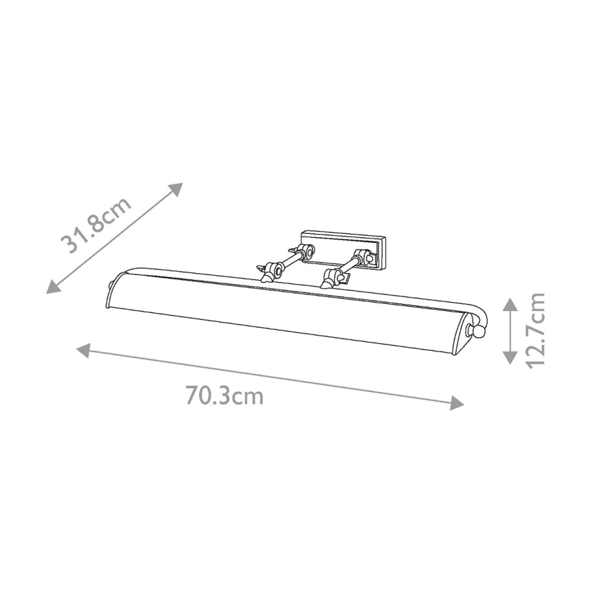 Elstead - Лампа за картина WINCHFIELD 4xE14/40W/230V дъб