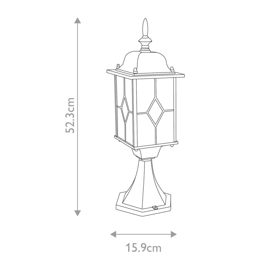 Elstead WX3 - Екстериорна лампа WEXFORD 1xE27/100W/230V IP44