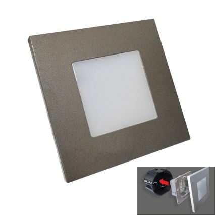 Emithor 48305 - LED Лампа за ориентация STEP LIGHT 16xLED/1W/230V