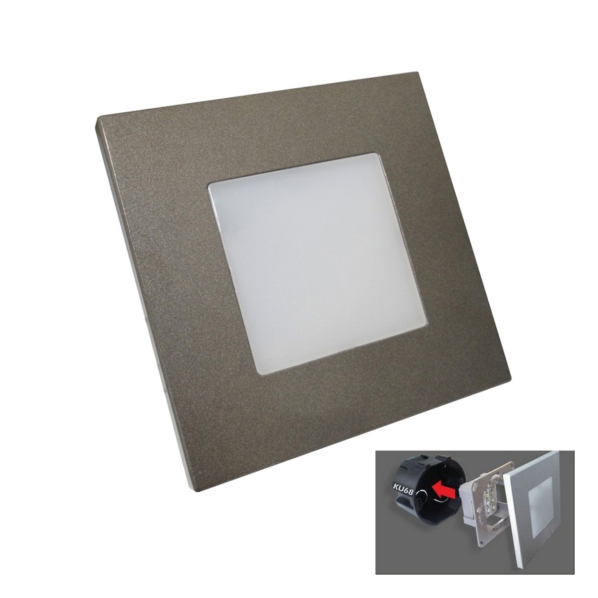 Emithor 48305 - LED Лампа за ориентация STEP LIGHT 16xLED/1W/230V