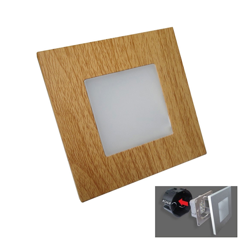 Emithor 48307 - LED Лампа за ориентация STEP LIGHT 16xLED/1W/230V