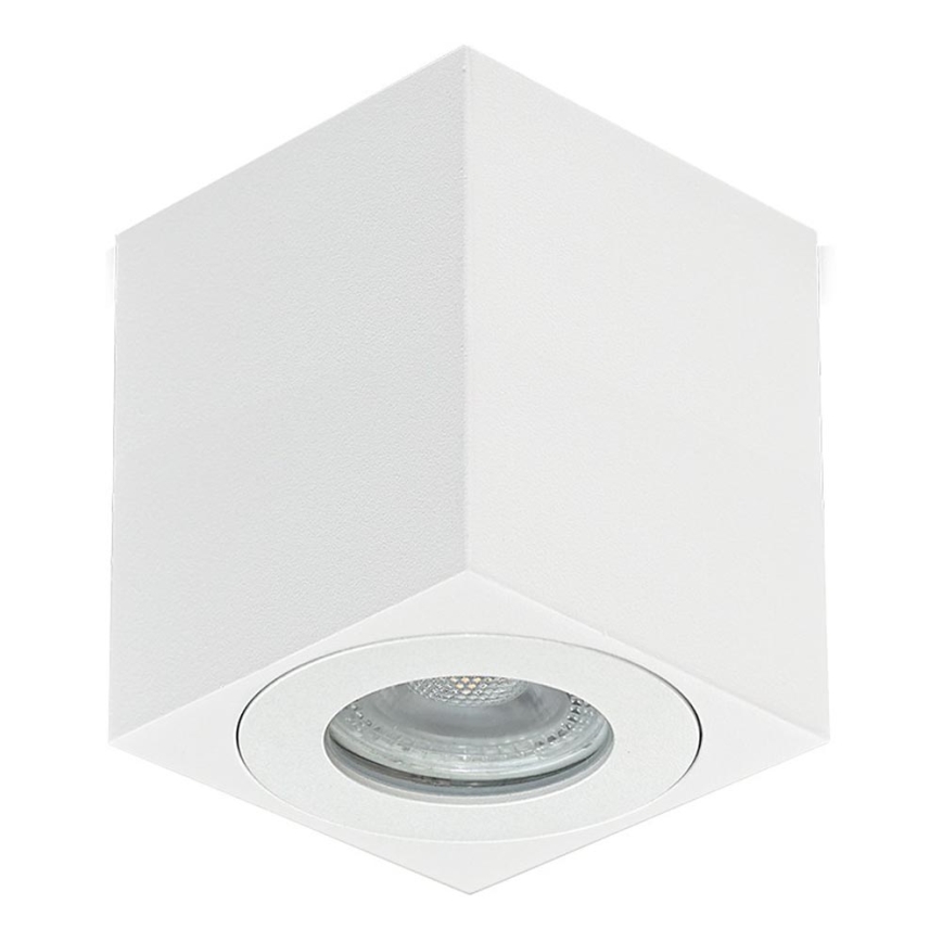 Emithor 48622 - Спот за баня ALUX 1xGU10/35W/230V IP44 ъглов бял