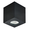 Emithor 48623 - Спот за баня ALUX 1xGU10/35W/230V IP44 ъглов черен