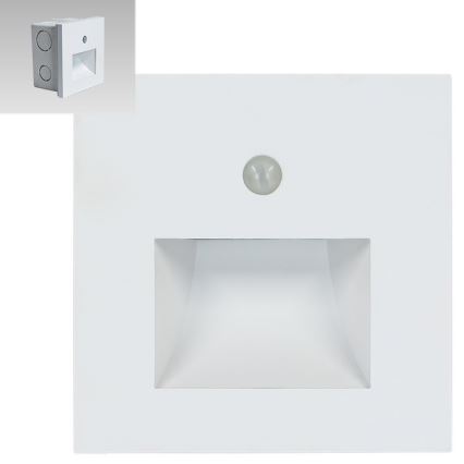Emithor 70414 - LED Лампа за стълбище със сензор SUNNY LED/1W/230V 4000K бяла