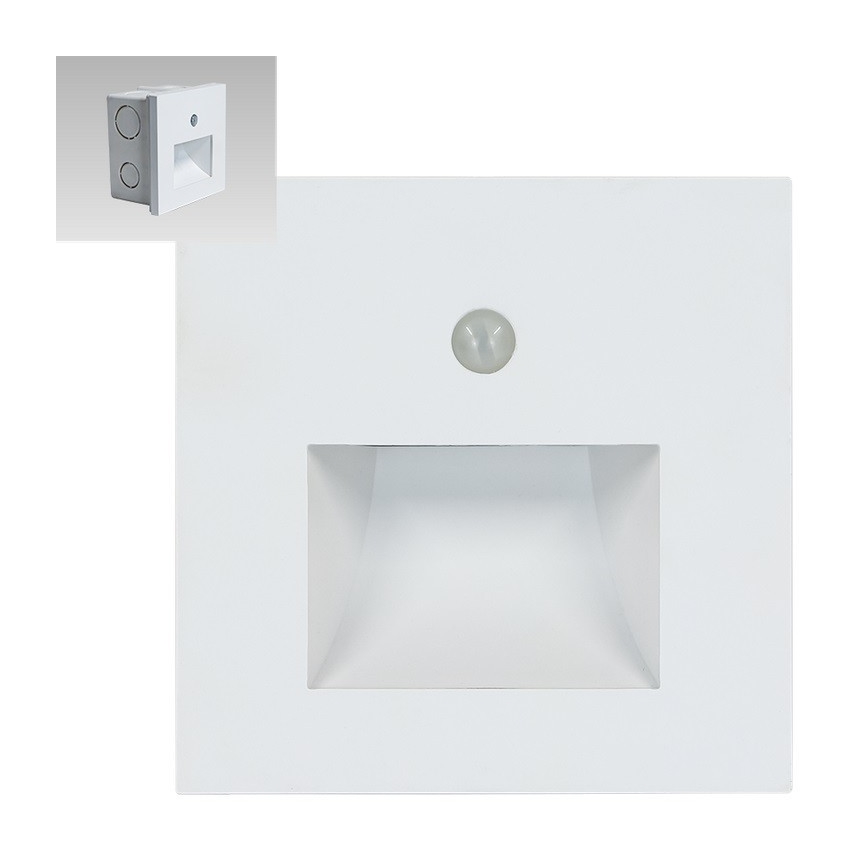 Emithor 70414 - LED Лампа за стълбище със сензор SUNNY LED/1W/230V 4000K бяла