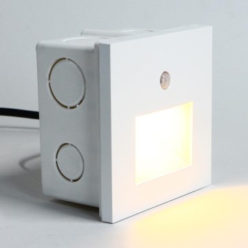 Emithor 70414 - LED осветително тяло за стълби с сензор SUNNY LED/1W/230V 4000K бяло