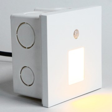 Emithor 70420 - LED осветително тяло за стълби с сензор VIX LED/1W/230V 4000K бяло