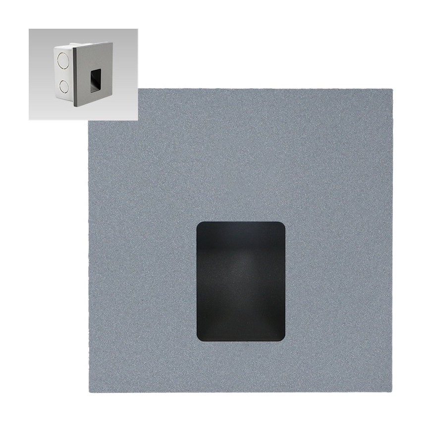 Emithor 70423 - LED Лампа за стълбище VIX LED/1W/230V 4000K сива