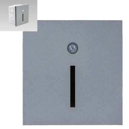 Emithor 70428 - LED Лампа за стълбище със сензор LINE LED/1W/230V 4000K сива