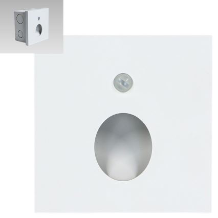 Emithor 70432 - LED осветително тяло за стълби с сензор OLIVE LED/1W/230V 4000K бяло