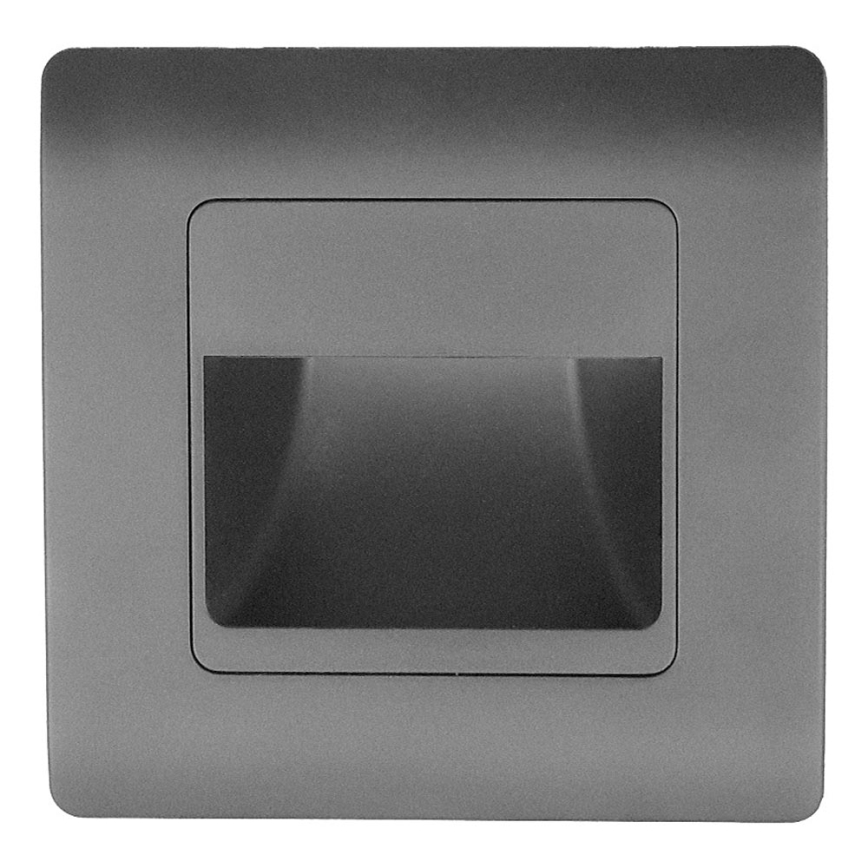 Emithor 70439 - LED Лампа за стълбище STEP LIGHT LED/1W/230V антрацит