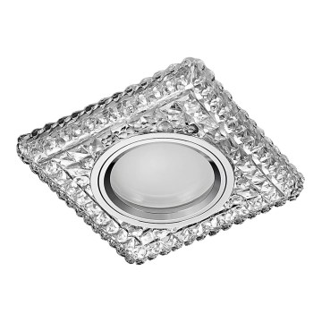 Emithor 71096 - LED вградено осветително тяло ELEGANT GLASS FIX 1xGU10/50W + LED/3W ЛЕНТА