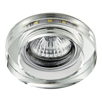 Emithor 71104 - LED вградено осветително тяло ELEGANT DOUBLE LIGHT GU10/50W + LED/3W ЛЕНТА