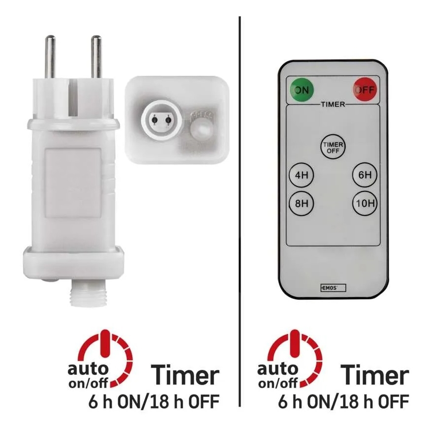 Източник на захранване за connection of Коледа лампи 230V IP44 + дистанционно управление