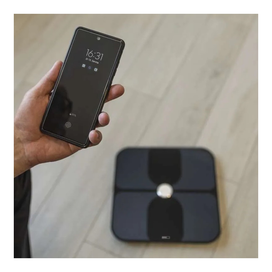 Интелигентна персонална везна GoSmart 3xAAA Tuya