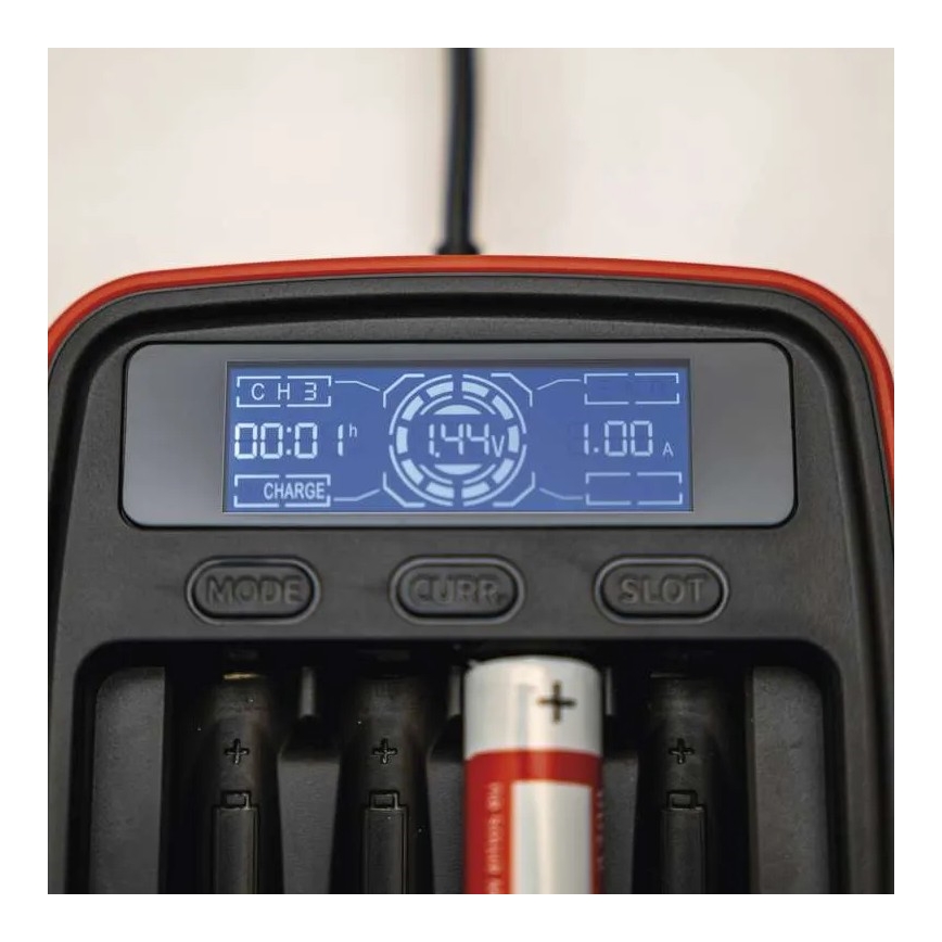 Зарядно устройство за батерии с LCD дисплей 4xAA/AAA 5V