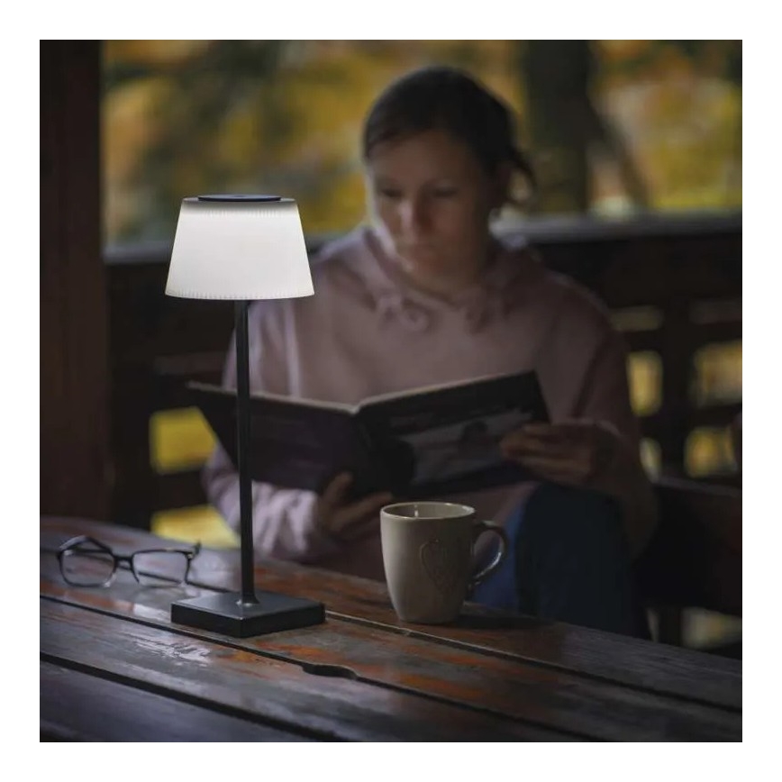 LED Димируем rechargeable лампа KATIE LED/4W/10V 1800mAh IP44 CRI 90 черен