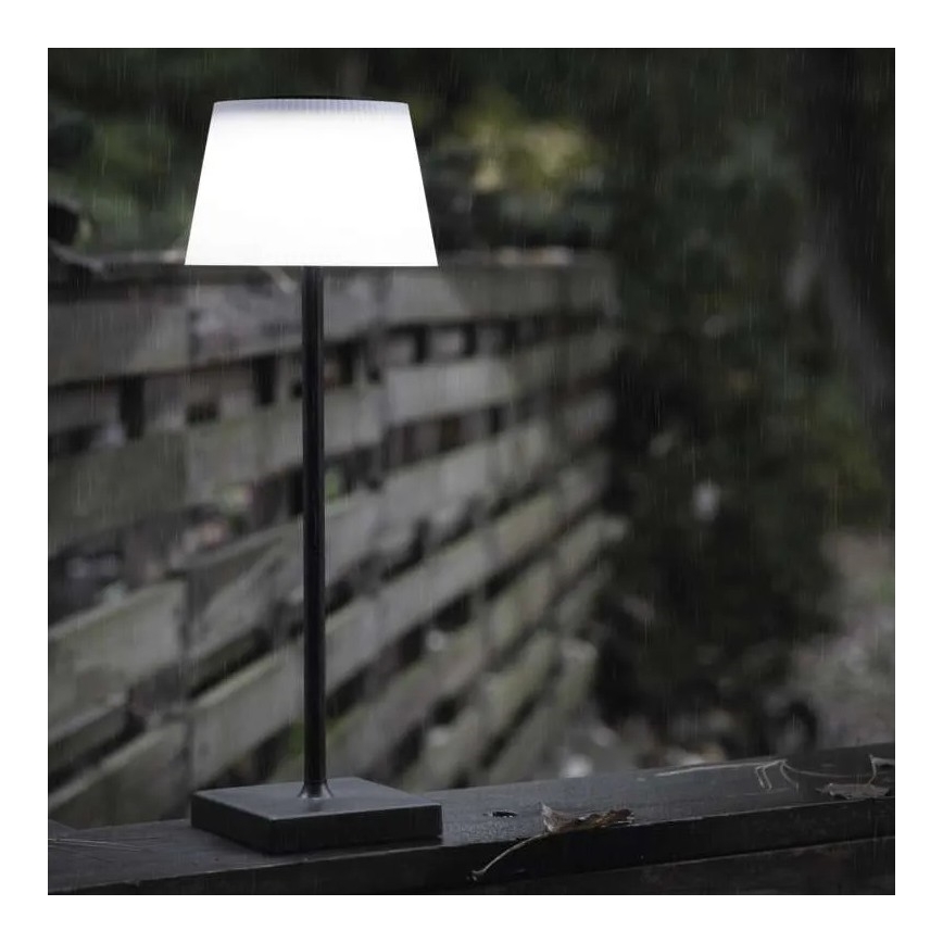 LED Димируем rechargeable лампа KATIE LED/4W/10V 1800mAh IP44 CRI 90 черен