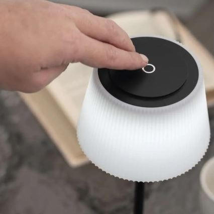 LED Регулируема презареждаема лампа KATIE LED/4W/10V 1800mAh IP44 CRI 90 черна