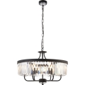 Endon 100711 - Полилей на верига CHESTERFIELD 6xE14/6W/230V pr. 55 cm черен