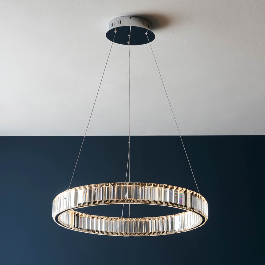Endon 102255 - Димируем LED полилей на кабел LAGUNA LED/36W/230V, лъскав хром