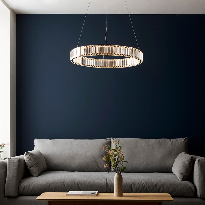 Endon 102255 - Димируем LED полилей на кабел LAGUNA LED/36W/230V, лъскав хром