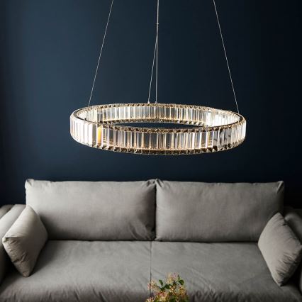 Endon 102255 - Димируем LED полилей на кабел LAGUNA LED/36W/230V, лъскав хром