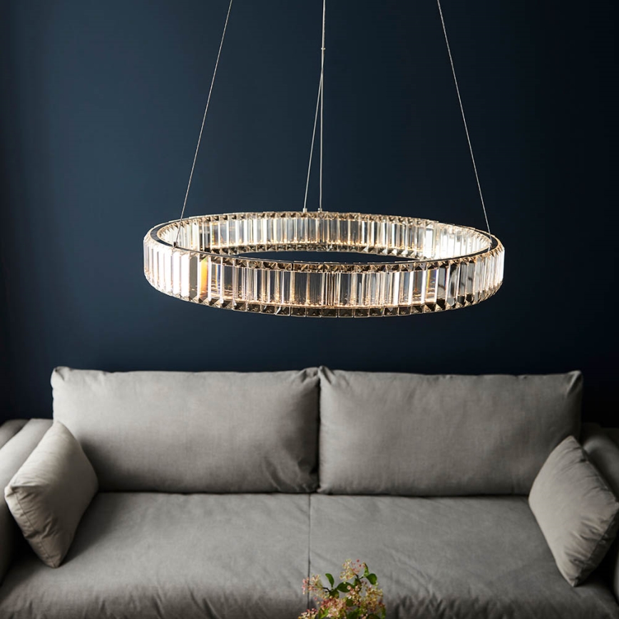 Endon 102255 - Димируем LED полилей на кабел LAGUNA LED/36W/230V, лъскав хром