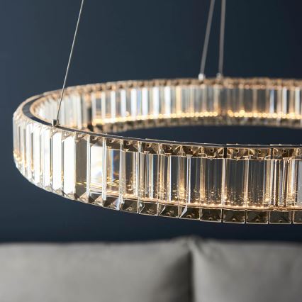 Endon 102255 - Димируем LED полилей на кабел LAGUNA LED/36W/230V, лъскав хром