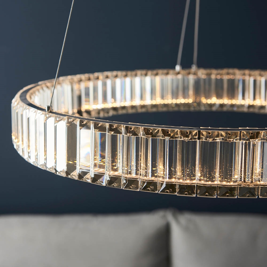 Endon 102255 - Димируем LED полилей на кабел LAGUNA LED/36W/230V, лъскав хром