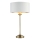 Endon 104054 - Настолна лампа HIGHCLERE 1xE14/7W/230V бял/месинг Ø 25 cm