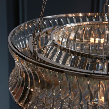 Endon 104528 - Полилей на верига 6xE14/6W/230V лъскав хром