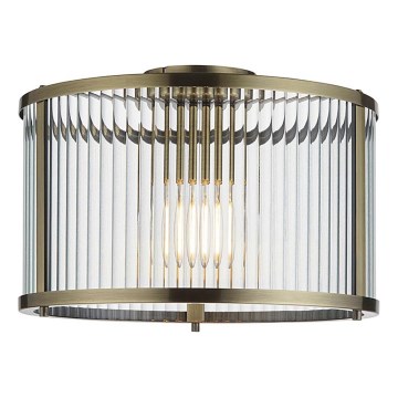 Endon 106265 - Таванно осветително тяло RIDGETON 1xE27/10W/230V, месинг