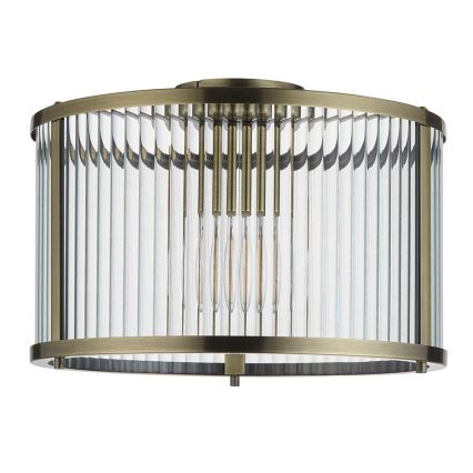 Endon 106265 - Таванно осветително тяло RIDGETON 1xE27/10W/230V, месинг