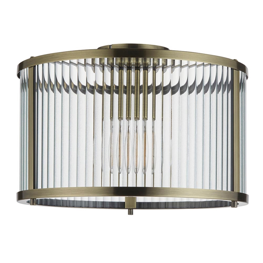 Endon 106265 - Таванно осветително тяло RIDGETON 1xE27/10W/230V, месинг