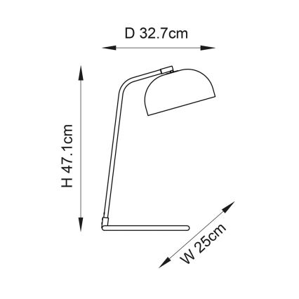 Endon 106336 - Настолна лампа BRAIR 1xE14/7W/230V черна