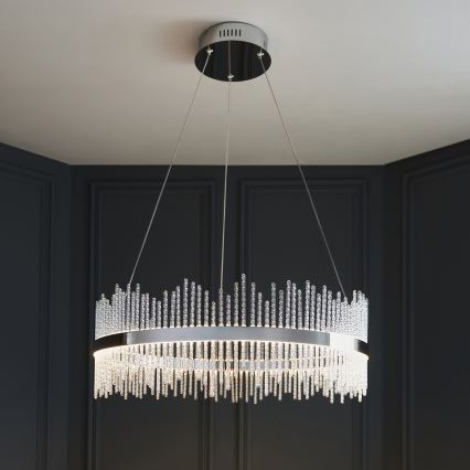 Endon 107108 - LED полилей на кабел LED/56W/230V 3000K лъскав хром