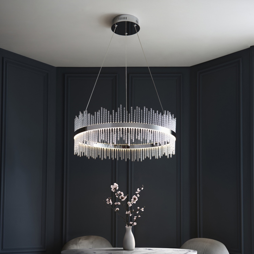 Endon 107108 - LED полилей на кабел LED/56W/230V 3000K лъскав хром