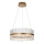 Endon 107671 - LED Димируем пендел ADRIEL LED/41W/230V 3000K Ø 51 см златист/прозрачен
