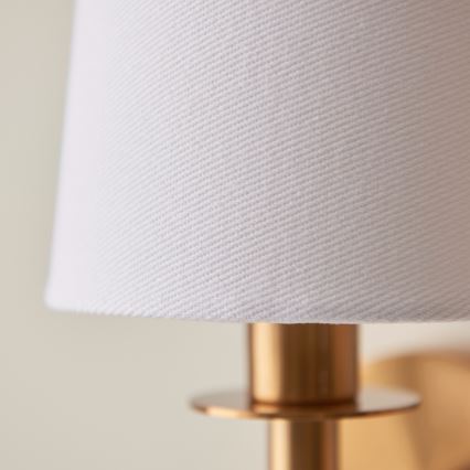 Endon 110738 - Настенно осветително тяло 1xE14/6W/230V бяло/златисто