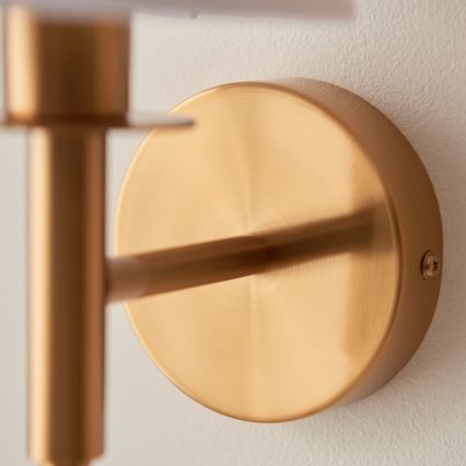 Endon 110738 - Настенно осветително тяло 1xE14/6W/230V бяло/златисто